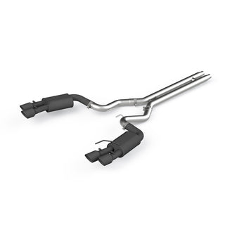 MBRP Exhaust 3in. Cat Back; with Quad 4in. Dual Wall Tips; Street Version; Black Coated