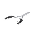 MBRP Exhaust 3in. Cat Back; Dual Split Rear; Street Version; 4.5in. Tips; Black Coated
