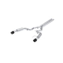 MBRP Exhaust 3in. Cat Back; Dual Split Rear; Race Version; 4.5in. CF Tips; T304