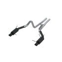 MBRP Exhaust 3in. Cat Back; Dual Split Rear; Street Version; 4in. Tips; Black