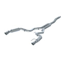 MBRP Exhaust 3in. Cat Back; Dual Split Rear; Race Version; 4.5in. Tips; T409