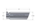 MBRP Exhaust Tip; 6in. O.D.; Angled Rolled End; 5in. Inlet 18in. In Length; T304