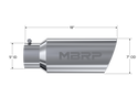 MBRP Exhaust Tip; 7in. O.D.; Rolled End; 5in. Inlet 18in. In Length; T304