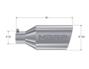 MBRP Exhaust Tip; 8in. O.D.; Rolled End; 4in. Inlet 18in. In Length; T304