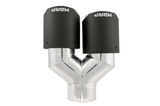 MBRP Exhaust Tip; 4in OD Out; 3in ID; 9.87in Length; Dual Wall; Carbon Fiber