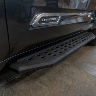 Go Rhino 69443973T - RB20 Running Boards - Complete Kit: RB20 Running Board + Brackets - Protective Bedliner Coating