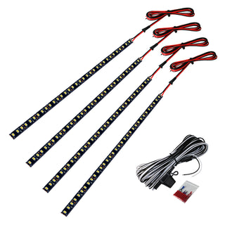 Raptor Series WHITE LED Lights - 10 in Universal LED Light Strip Kit