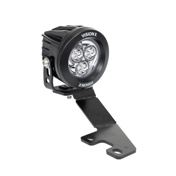 2010-2024 Toyota 4-Runner A-Pillar Mounts with VisionX Mini Cannons CG2 LED Lights