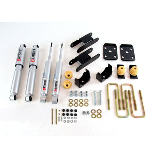 BELLTECH 999SP LOWERING KITS  Front And Rear Complete Kit W/ Street Performance Shocks 2015-2017 Chevrolet Colorado/Canyon (Ext/Crew Cab Short Bed) 0 in.-3 in. F/ 4 in. R W/ Street Performance Shocks