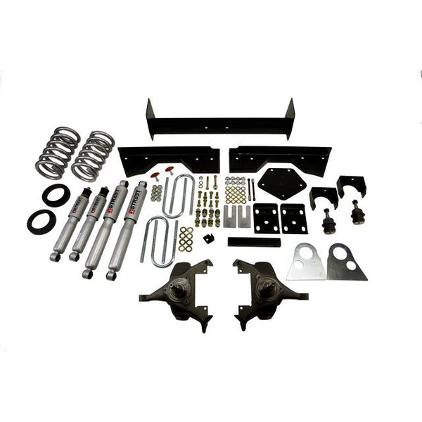 BELLTECH 821SP LOWERING KITS  Front And Rear Complete Kit W/ Street Performance Shocks 1994-1999 Dodge Ram 1500 (Ext Cab V8 Auto Trans Only) 4 in. or 5 in. F/6 in. R drop W/ Street Performance Shocks