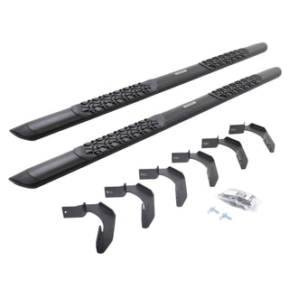 Go Rhino V3415087T - V3 Series Aluminum Side Steps with Mounting Brackets - Textured Black