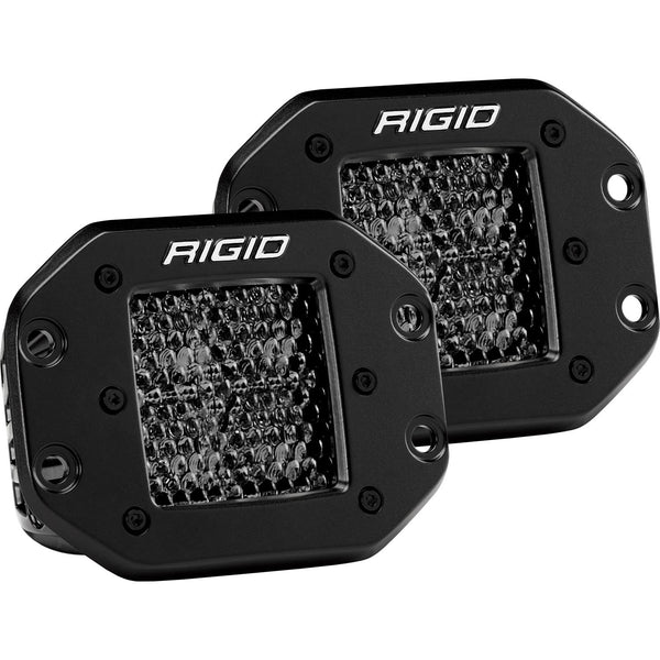 RIGID D-Series PRO Midnight Edition Spot Diffused Flush Mount Pair