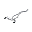 T304 Stainless Steel 3" Cat Back Dual Rear with Carbon Fiber Tips