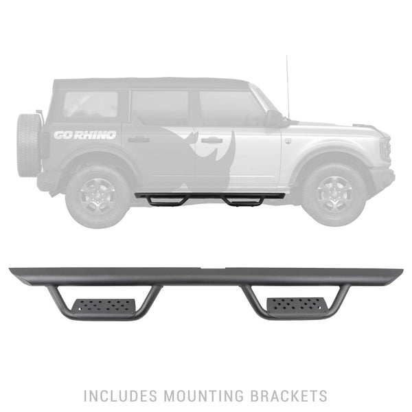 Dominator Xtreme D2 Side Steps With Mounting Bracket Kit
