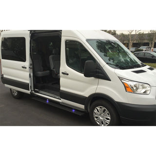 AMP Research 76159-01A PowerStep Electric Running Board Plug N Play System for 2014-2019 Ford Transit (Passenger Side Only) Gas Only