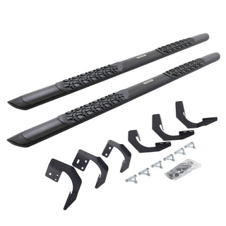 Go Rhino V3429980T - V3 Series Aluminum Side Steps with Mounting Brackets - Textured Black