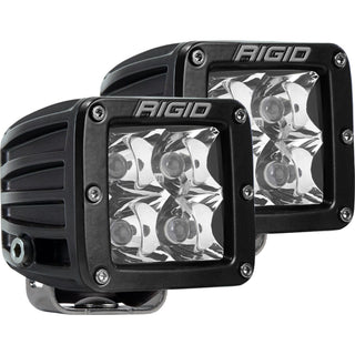 RIGID D-Series PRO LED Light Spot Optic Amber Surface Mount Pair