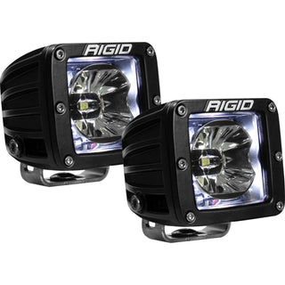 RIGID Radiance Pod With White Backlight Surface Mount Black Housing Pair