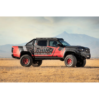 Go Rhino V3442987T - V3 Series Aluminum Side Steps with Mounting Brackets - Textured Black