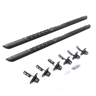 Go Rhino V3412974T - V3 Series Aluminum Side Steps with Mounting Brackets - Textured Black