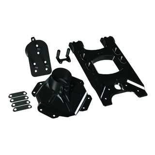 Terflex 07-18 Jeep Wrangler JK: Alpha HD Hinged Spare Tire Carrier & Adjustable Spare Tire Mount Kit - 5x5