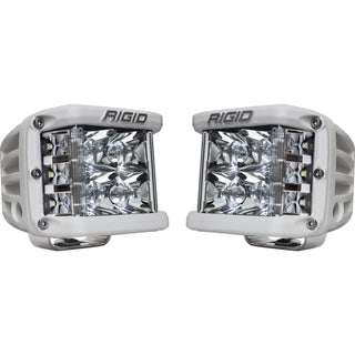 RIGID D-SS PRO Side Shooter Spot Optic Surface Mount White Housing Pair