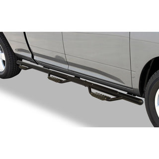 Dominator D3 Modular Wheel-to-Wheel Side Steps w Brackets - Text. Black - Diesel
