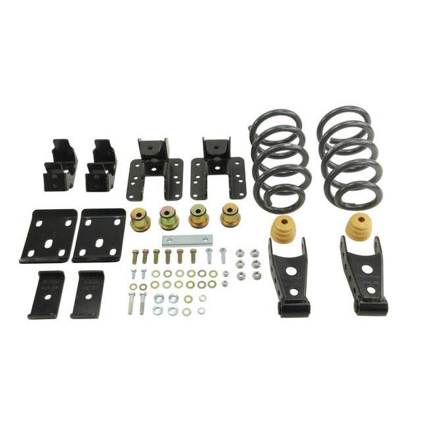 BELLTECH 995 LOWERING KITS  Front And Rear Complete Kit W/O Shocks 2014-2017 Chevrolet Silverado/Sierra (Ext. & Crew Cab) 2wd 1 in. or 2 in. F/4 in. R Drop W/O Shocks