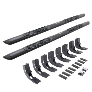 Go Rhino V3415880T - V3 Series Aluminum Side Steps with Mounting Brackets - Textured Black