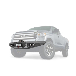 Direct-Fit Mounting Grill Guard With Winch Mount Textured Black Steel