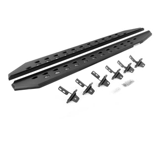 Go Rhino 69412973SPC - RB10 Slim Line Running Boards With Mounting Brackets - Textured Black
