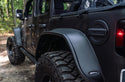 2018-24 Jeep Wrangler JLU 4 Door Flat Style Fender Flares Bushwacker