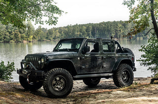2018-24 Jeep Wrangler JLU 4 Door Flat Style Fender Flares Bushwacker