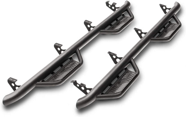 2018-25 Jeep Wrangler JLU N-Fab Podium LG Step Textured Black 4 Door