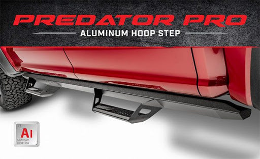 2018-25 Jeep Wrangler JLU N-Fab Predator Pro Steps Textured Black 4 Door